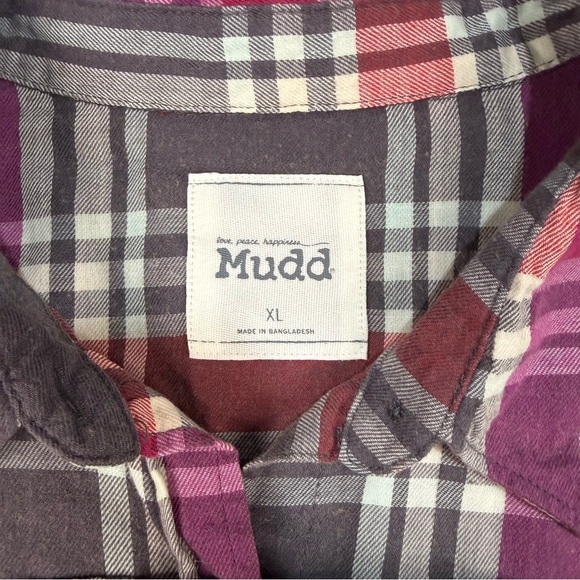 Mudd Multicolor Plaid Button Down Shirt - Picture 3 of 9